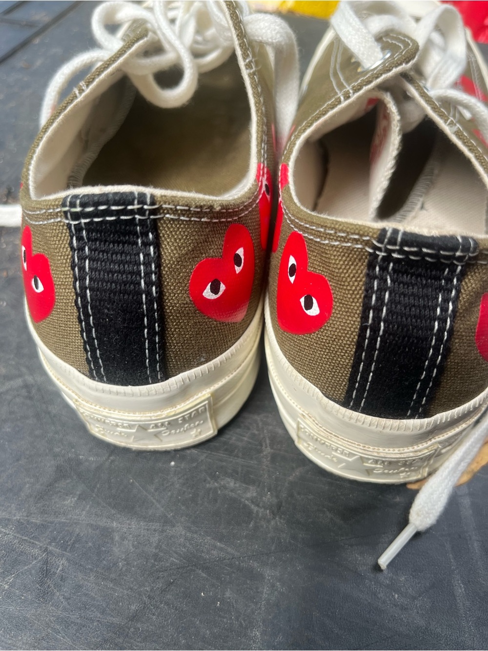 Comme des Garçons PLAY x Converse Chuck 70 Low 'Multi Heart' Womens 9 men’s 7 - Picture 9 of 9